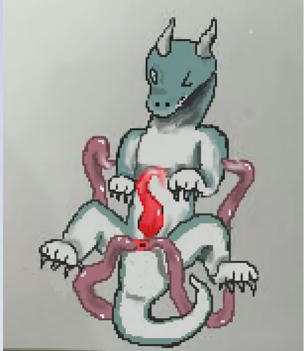 anal anal_penetration anal_spread animal_genitalia animal_penis anthro belly blue_body blue_scales bodily_fluids clawed_fingers claws countershade_arms countershade_legs countershade_tail countershading dragon ferro_(huntings) genital_fluids genitals horn humanoid huntings leaking_precum looking_confused male one_eye_closed penetration penis precum precum_on_penis scales scalie sex simple_background tail tapering_penis tentacle_in_ass tentacle_penetration tentacle_sex tentacles toe_claws white_belly white_body white_countershading white_feet white_hands white_scales