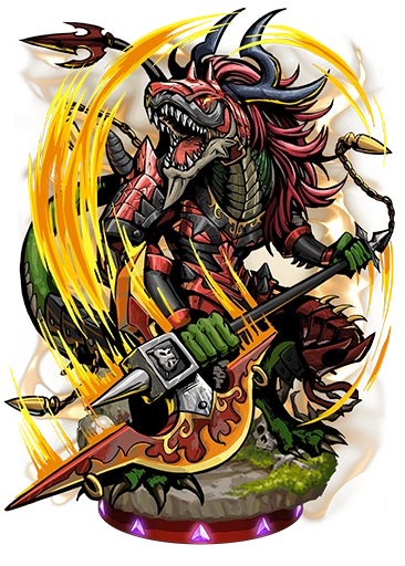 alpha_channel anthro armor blood_brothers_(mobage) fallen_lance_(blood_brothers) green_body green_scales grey_body grey_scales hair halberd holding_object holding_weapon horn lizardman male melee_weapon official_art open_mouth polearm red_eyes red_hair reptile scales scalie simple_background slashing solo spiked_tail spikes spikes_(anatomy) tail teeth transparent_background unknown_artist weapon