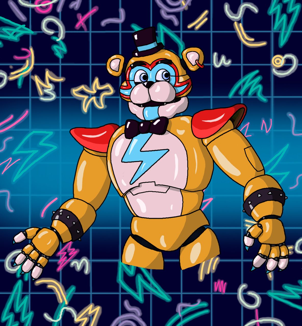 anthro bear five_nights_at_freddy's five_nights_at_freddy's:_security_breach glamrock_freddy_(fnaf) hi_res machine male male/male mammal robot scott_cawthon scottgames solo steel_wool_studios