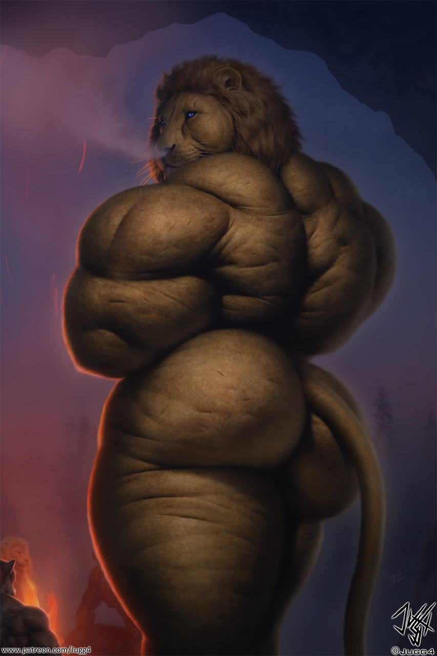 anthro biceps big_butt big_muscles blue_eyes bonfire brown_body brown_fur butt canid canine canis chubby_male clothing detailed felid feline fluffy forest fur group hi_res huge_butt huge_hips huge_muscles huge_thighs jugg4 legwear lion looking_at_viewer looking_back male mammal mane massive_thighs muscle_size_difference muscular muscular_anthro muscular_male muscular_thighs nude pantherine plant presenting presenting_hindquarters realistic rear_view smile smiling_at_viewer soft_abs solo_focus straton strongfat thick_thighs thigh_highs tree tribal triceps walking warrior winter wolf yellow_body yellow_fur