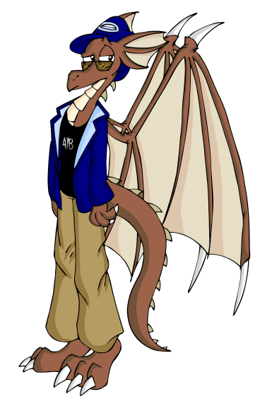 baseball_cap brown_body brown_skin clothing dragon hat headgear headwear khakis male tabbiewolf wings