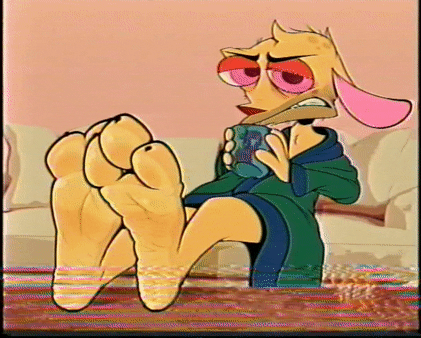 3_toes animated anthro beverage canid canine canis chihuahua claws coffee coffee_mug dogeoisie domestic_dog feet foot_fetish foot_focus low_res male mammal nickelodeon ren_and_stimpy ren_h&ouml;ek short_playtime soles solo toe_claws toes toy_dog