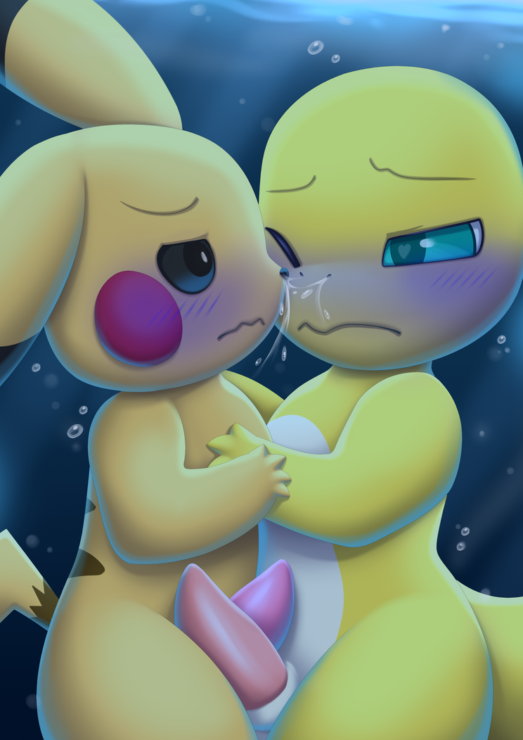 &lt;3 &lt;3_eyes anthro asphyxiation charmander cyanosis drowning duo embrace erection frottage generation_1_pokemon genitals hug imminent_death lizard male male/male mammal nintendo one_eye_closed penis pikachu pokemon pokemon_(species) reptile revous rodent scalie sex shiny_pokemon snuff underwater water yellow_body