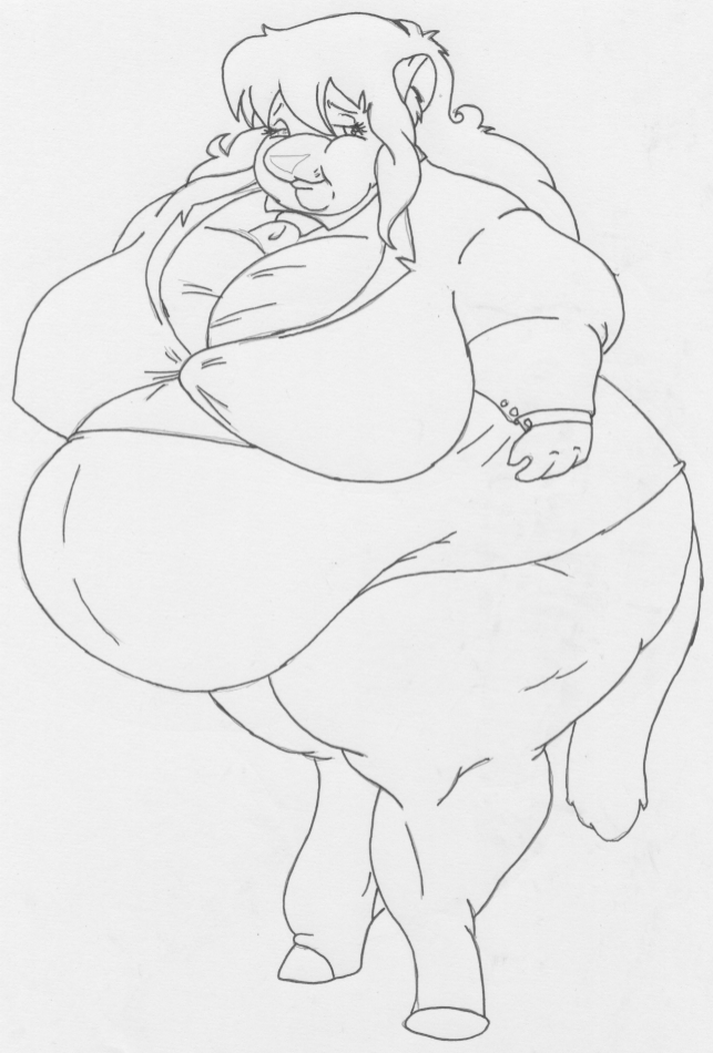 2009 anthro belly big_belly big_breasts big_butt bottomwear breast_expansion breasts businesswear butt clothed clothing danellz expansion felid female hair huge_breasts huge_thighs kathy_(danellz) legwear lion mammal morbidly_obese morbidly_obese_anthro morbidly_obese_female necktie obese obese_anthro obese_female office_clothing open_mouth overweight overweight_anthro overweight_female pantherine sketch skirt solo stockings thick_thighs traditional_media_(artwork) weight_gain