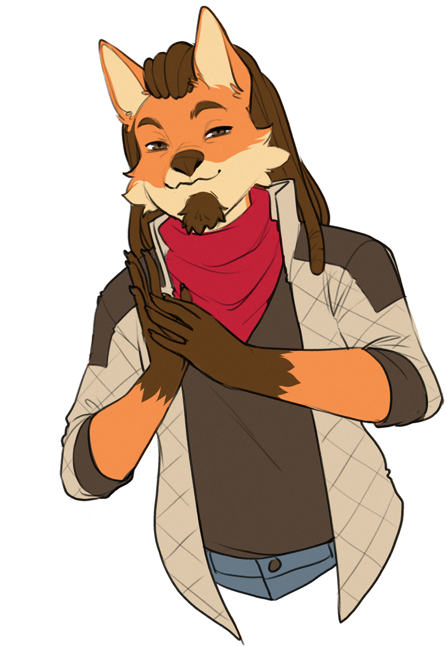 2023 5_fingers alpha_channel anthro brown_eyes brown_hair clothed clothing digital_media_(artwork) eyebrows eyelashes fingers hair hi_res kittydee looking_at_viewer male simple_background solo transparent_background