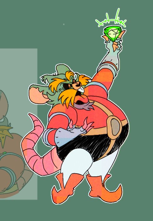 anthro belly big_belly black_sclera buckteeth chaos_emerald clothing dr._eggman facial_hair footwear gem hair male mammal murid murine mustache open_mouth orange_hair overweight rat red_eyes rodent ruberjig sega shoes solo sonic_the_hedgehog_(comics) sonic_the_hedgehog_(series) teeth tongue tongue_out