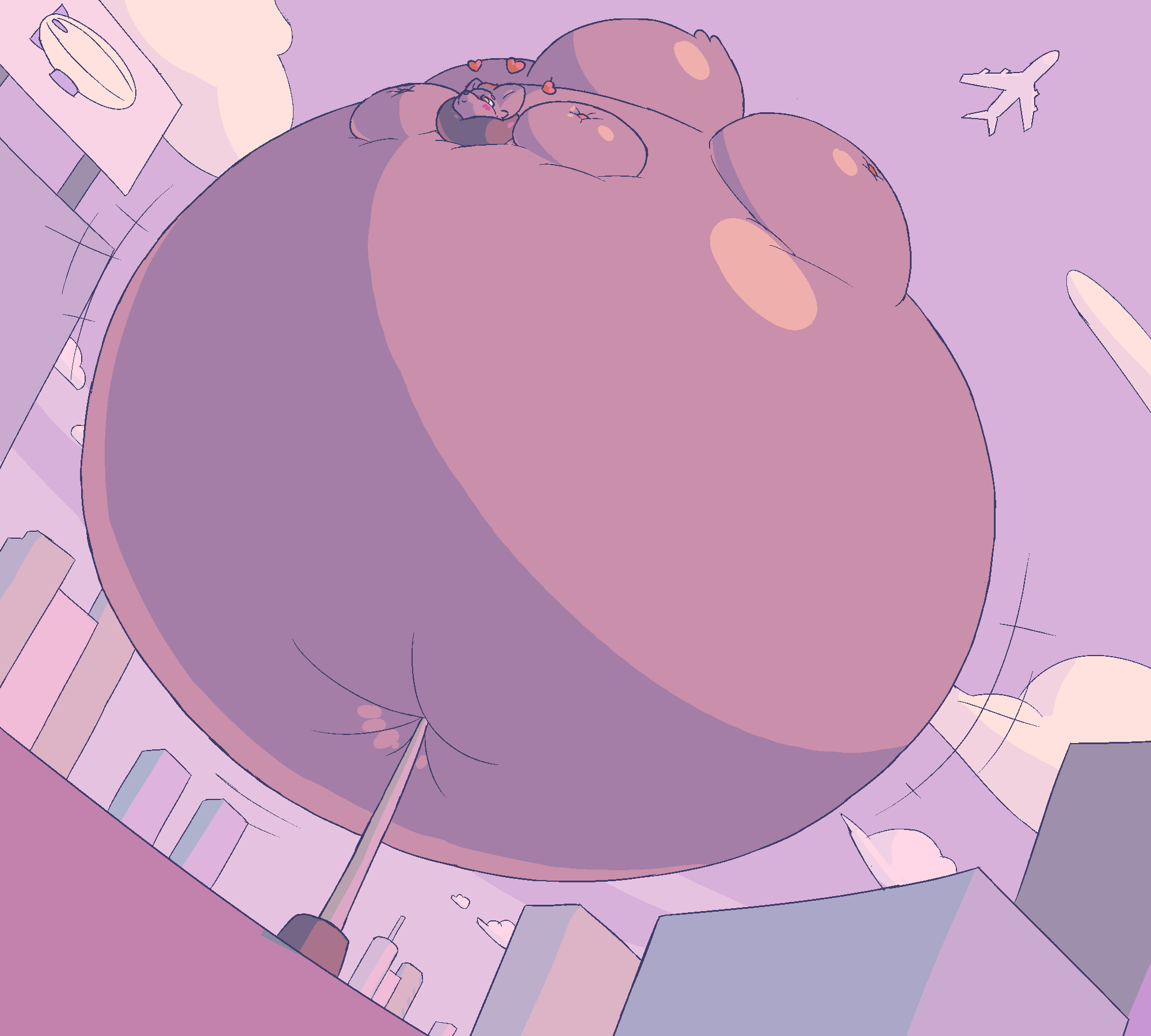 &lt;3 2020 air_inflation aircraft airplane airship animate_inanimate belly belly_expansion belly_inflation belly_squish big_belly billboard black_nose blush bo-the-sno building cel_shading cloud digital_media_(artwork) expansion generation_5_pokemon grey_body hi_res immobile inflatable inflation inflation_fetish living_inflatable looking_pleasured nintendo outside overinflated pokemon pokemon_(species) poking puncture purple_sky seascape shaded sky smile squish water zorua