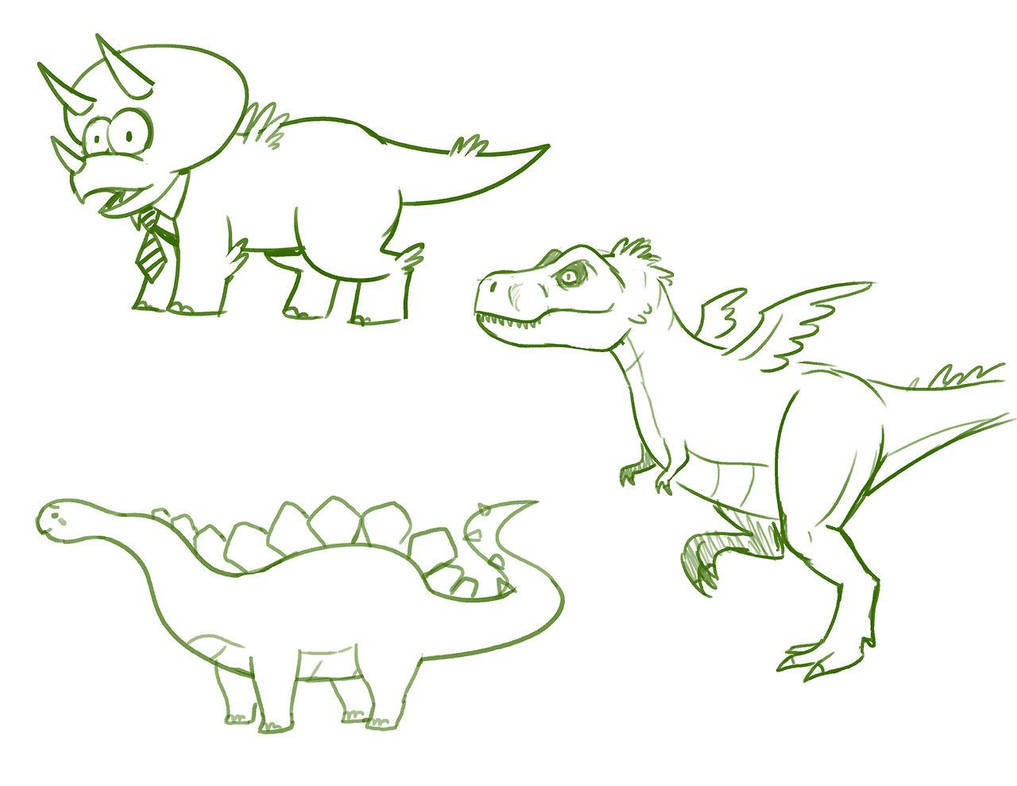3_horns ambiguous_gender brontosaurus caldwell_tanner ceratopsian claws dinosaur diplodocid drawfee drawfee_(copyright) feathered_dinosaur feathered_wings feathers feral group horn jacob_andrews multi_horn nathan_yaffe necktie ornithischian reptile sauropod scalie sharp_teeth spines tail teeth theropod toe_claws triceratops trio tyrannosaurid tyrannosaurus tyrannosaurus_rex wings