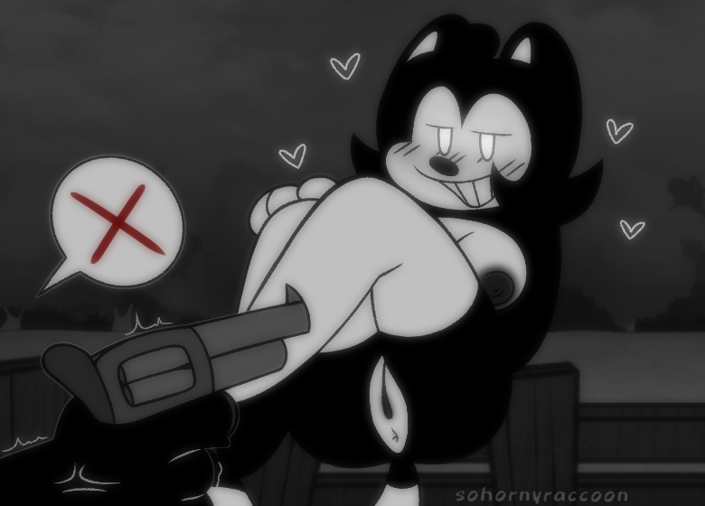 &lt;3 animal_humanoid black_and_white black_body black_hair blush blush_lines breasts clothed clothing clothing_lift cross-popping_vein disney euthanasia_rabbit.mov_(fnf_mod) exposed_breasts female female_focus footwear friday_night_funkin' gesture gun hair half_naked hearts_around_head humanoid mammal mammal_humanoid markings monochrome no_underwear oswald_the_lucky_rabbit pointing presenting procyonid procyonid_humanoid pupils raccoon raccoon_humanoid ranged_weapon screencap screencap_background shirt shirt_lift shoes smile smirk socks sohornyraccoon sunny_(oswald's_fangirl) tail teeth topwear vein watermark weapon wednesday's_infidelity_(fnf_mod) white_markings white_pupils