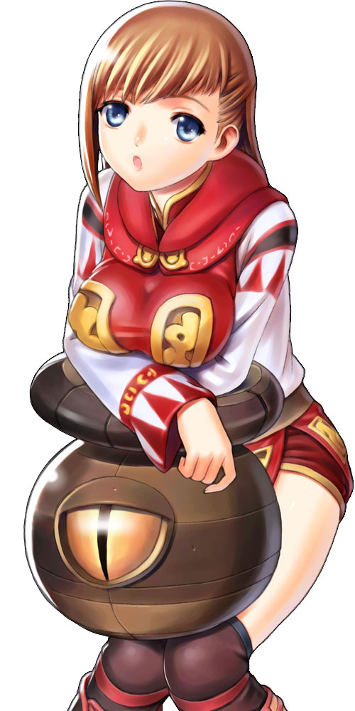 1girl :o avatar_(ff11) blue_eyes breast_rest breasts brown_hair covered_nipples final_fantasy final_fantasy_xi hume kneehighs knees_together_feet_apart lips long_sleeves magic_pot medium_breasts open_mouth pink_lips purple_socks robe short_hair simple_background socks solo standing taisai_soft thighs white_background white_mage