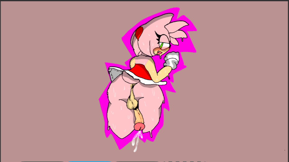 amy_rose anthro any female herm intersex intersex/female sega solo sonic_the_hedgehog_(series)