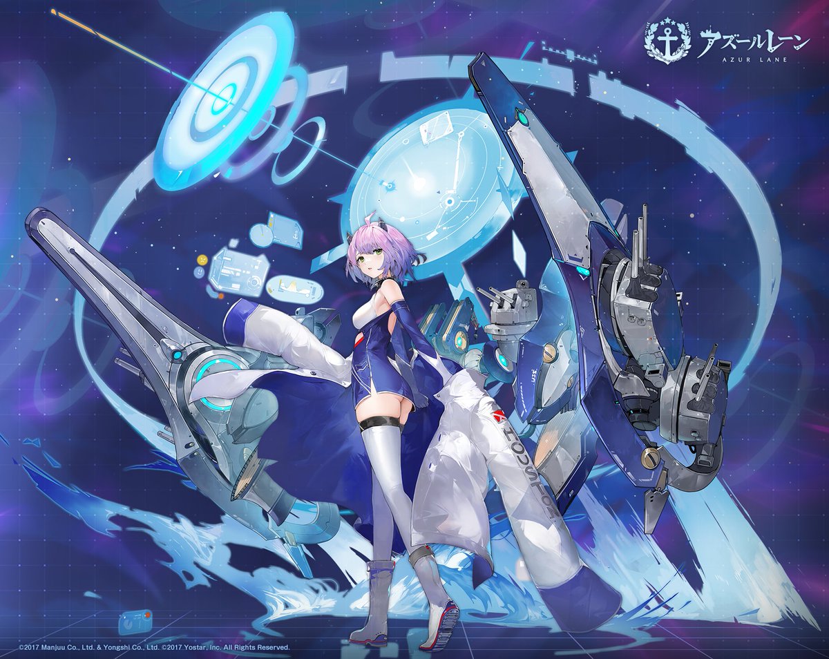 1girl animal_ears ankle_boots artist_request ass azur_lane bare_shoulders blue_dress boots breasts cannon cat_ears coat commentary_request copyright_name detached_sleeves dress from_behind full_body gradient_hair green_eyes hair_ornament houston_ii_(azur_lane) jacket logo long_sleeves looking_at_viewer looking_back machinery medium_breasts medium_hair multicolored_hair no_panties off_shoulder official_art open_clothes open_coat parted_lips promotional_art purple_hair rigging second-party_source short_dress skindentation skirt sleeveless sleeveless_dress sleeves_past_fingers sleeves_past_wrists solo standing strapless strapless_dress thighhighs thighs tube_dress turret upskirt watermark white_coat white_footwear white_thighhighs zettai_ryouiki