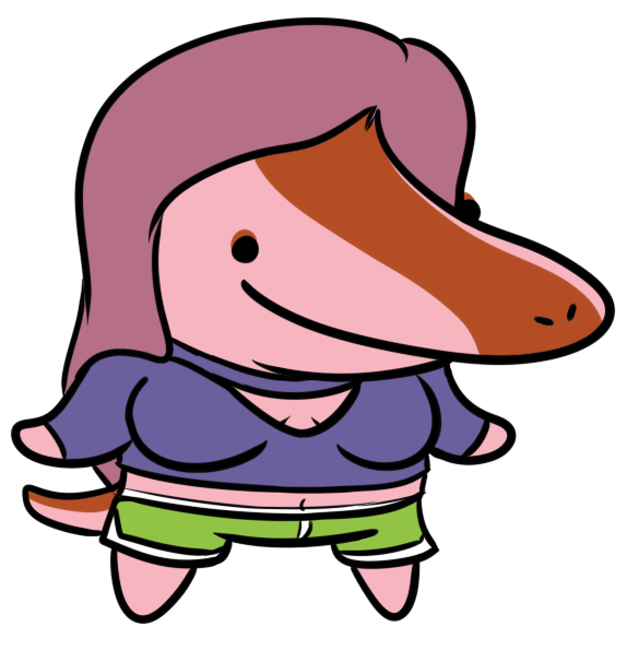 alpha_channel anthro big_breasts bottomwear breasts chibi clothing colored dinosaur female hair midriff navel nrool reptile scalie shirt shorts simple_background snoot_game solo stacy_(gvh) tail topwear transparent_background