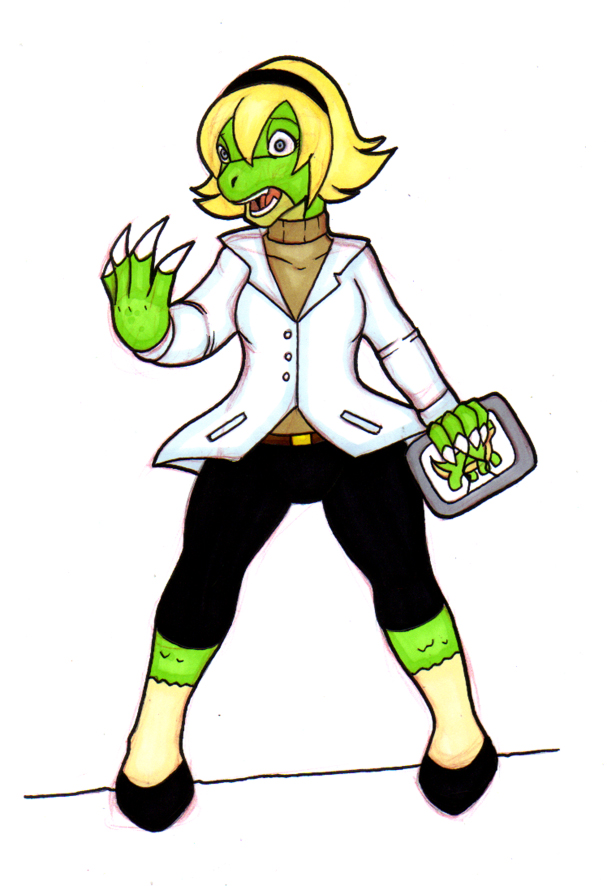 4_fingers accessory alternate_species anthro belt big_breasts blonde_hair blue_eyes bottomwear breasts claws clothed clothing coat eyelashes eyelashes_through_hair female fingers footwear forced forced_transformation front_view green_body green_scales gwen_stacy hair hair_accessory hairband ivanks lab_coat lizard looking_at_hand marvel mental_transformation mid_transformation non-mammal_breasts open_mouth pants pupils reptile scales scalie shoes short_hair simple_background snout solo species_transformation spider-man_(series) spread_legs spreading standing surprise surprised_expression sweater tablet teeth tongue topwear transformation transformation_sequence transformation_through_injection translucent translucent_hair turtleneck white_background white_body white_claws white_skin wide_eyed