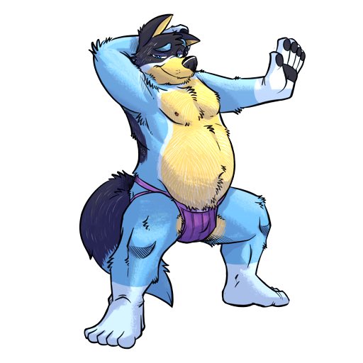 1:1 2021 anthro artmutt australian_cattle_dog bandit_heeler barefoot bedroom_eyes black_pawpads black_paws blue_background blue_body blue_ears blue_eyebrows blue_eyes blue_fur blue_hair blue_nose blue_tail bluey_(series) bulge canid canine canis cattledog chubby_anthro chubby_male clothed clothing dancing detailed domestic_dog eyebrows feet fluffy fluffy_tail fur fur_hair glistening glistening_eyes glistening_nose hair half-closed_eyes hand_behind_head hand_on_head herding_dog jockstrap long_tail male mammal mostly_nude multicolored_body multicolored_ears multicolored_fur multicolored_tail musclegut muscular narrowed_eyes nipples pastoral_dog pawpads paws pecs pose raised_arm seductive shadow short_hair simple_background slightly_chubby slightly_chubby_anthro slightly_chubby_male solo spread_legs spreading tail thick_thighs toony topless topless_anthro topless_male two_tone_body two_tone_fur two_tone_tail underwear whiskers yellow_body yellow_ears yellow_fur yellow_skin