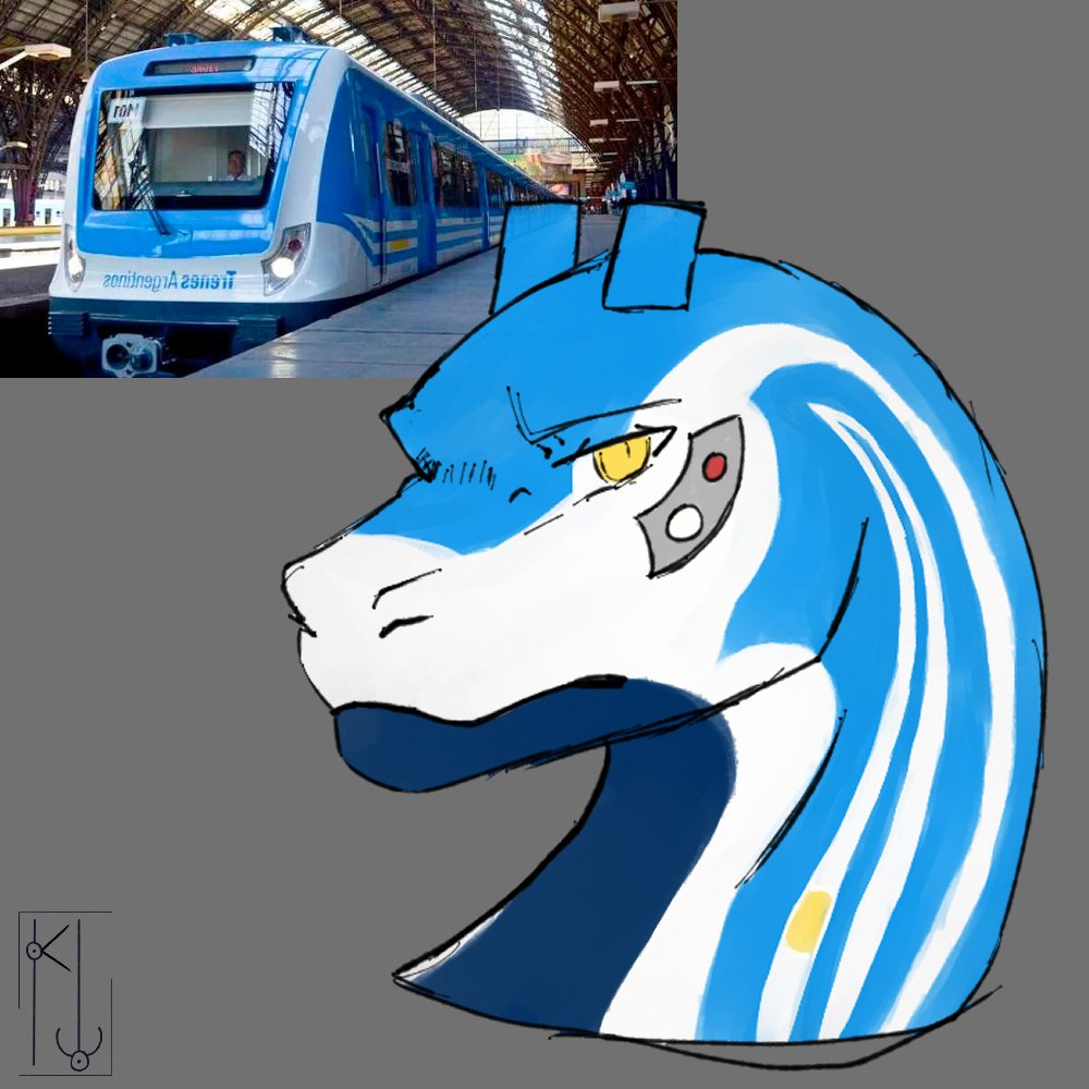 2023 2_horns argentina argentine_flag blue_body blue_countershading blue_horn blue_markings china_south_locomotive_&amp;_rolling_stock countershade_neck countershading csr_emu_(train) dark_body dark_countershading digital_drawing_(artwork) digital_media_(artwork) dragon electric_locomotive feral frown furrowed_brow grey_background grey_markings headlights headshot_portrait horn how_to_dragon_your_train hybrid kiba_winchester living_machine living_train living_vehicle locomorph locomotive machine male markings meme multicolored_body multicolored_scales ossicone photo portrait reference_image reptile reverse_countershading scale_markings scales scalie scowl short_horn signature simple_background small_horn solo stripes train trenes_argentinos vehicle white_body white_stripes yellow_eyes
