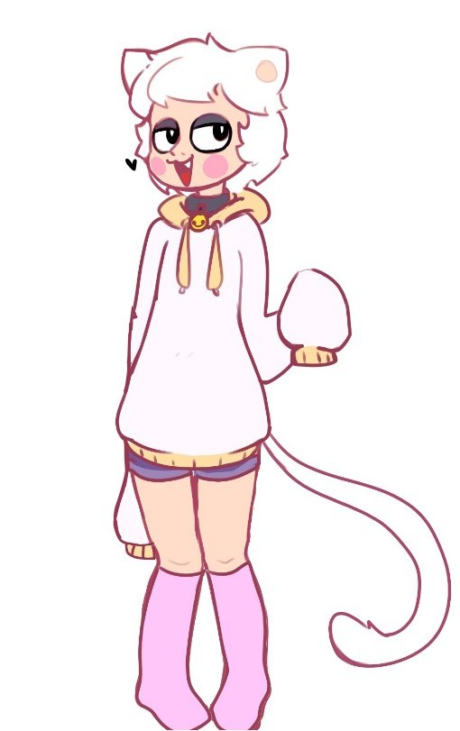 2023 bottomwear clothed clothing digital_media_(artwork) fangs felid feline footwear hair hoodie invalid_tag looking_at_viewer male mammal shorts simple_background socks standing teeth topwear white_background white_hair