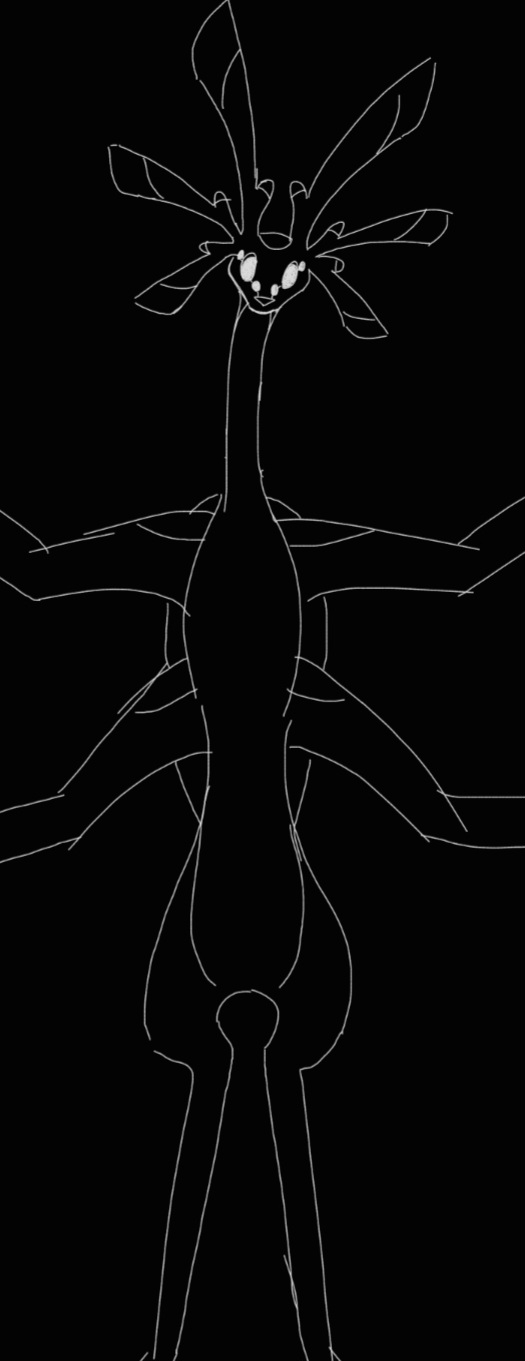 2023 6_antennae 6_ears 6_eyes 6_legs ambiguous_gender antennae_(anatomy) below_view bump_attack digital_drawing_(artwork) digital_media_(artwork) exoskeleton feral hi_res monochrome multi_ear multi_eye octobax simple_background sketch solo