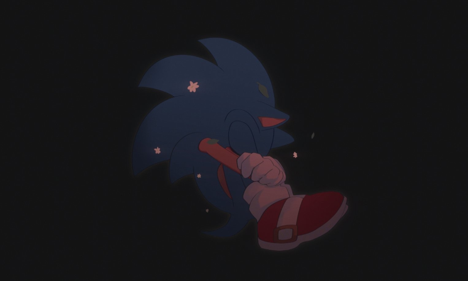 1boy animal_ears black_background closed_eyes curled_up from_side full_body furry furry_male gloves knees_up male_focus mo0n_friend red_footwear shoes simple_background solo sonic_(series) tail white_gloves
