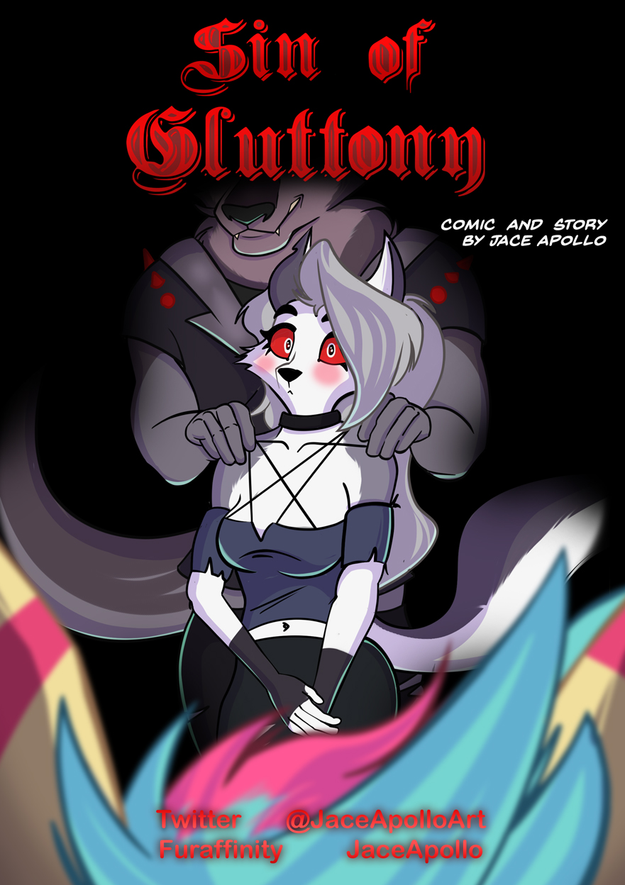 anthro blush canid canid_demon comic cover cover_art cover_page demon female group hellhound helluva_boss hi_res hybrid jace_apollo looking_at_viewer loona_(helluva_boss) male male/female mammal queen_bee-lzebub_(helluva_boss) trio vortex_(helluva_boss) young