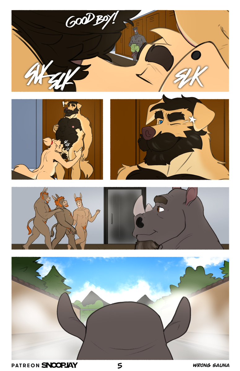 anthro asinus balls canid canine canis comic domestic_dog donkey easton_(snoopjay2) equid equine eugene_(snoopjay2) father_(lore) father_and_child_(lore) father_and_son_(lore) fellatio feralio_(rileyavocado) genitals incest_(lore) locker_room male male/male mammal noel_(rileyavocado) oral parent_(lore) parent_and_child_(lore) parent_and_son_(lore) penile penis rhinoceros sex snoopjay2 son_(lore)