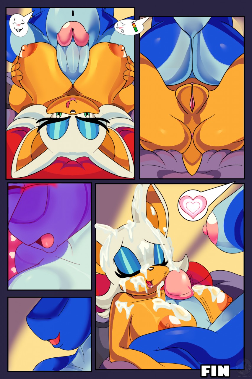 &gt;o&lt; &lt;3 2018 anthro anus areola bat big_breasts big_penis blep blue_body blue_eyes blue_scales blue_skin blush bodily_fluids breast_play breasts butt comic cum cum_on_body cum_on_breasts cum_on_face digital_media_(artwork) duo ejaculation english_text erection eyeshadow female fur furniture genital_fluids genitals glans gynomorph gynomorph/female hair hand_on_breast heart_background herm_(lore) hi_res holding_breast humanoid_genitalia humanoid_penis inside intersex intersex/female june_(justathereptile) justathereptile komodo_dragon lipstick lizard looking_pleasured lying makeup mammal membrane_(anatomy) membranous_wings monitor_lizard nipples non-mammal_breasts nude on_back orgasm penile penis pillow pink_anus pink_areola pink_glans pink_nipples pussy red_eyes reptile rouge_the_bat satisfied scales scalie scutes sega sex sitting_on_another smile solo sonic_the_hedgehog_(series) tail tan_areola tan_body tan_nipples tan_skin text titfuck tongue tongue_out watermark white_body white_fur white_hair wings