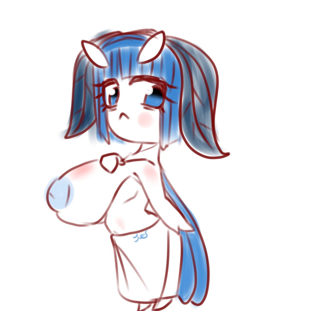 2023 :&lt; after_shower animal_humanoid arthropod arthropod_humanoid big_breasts blue_eyes blue_hair blue_nipples blush breasts chibi colored_sketch female flat_colors hair hand_over_breast huge_breasts humanoid insect insect_humanoid insect_wings inverted_nipples lepidopteran lepidopteran_humanoid lepidopteran_wings looking_at_viewer moth moth_antennae moth_humanoid nipples not_furry renv short_stack sketch solo towel towel_only wings