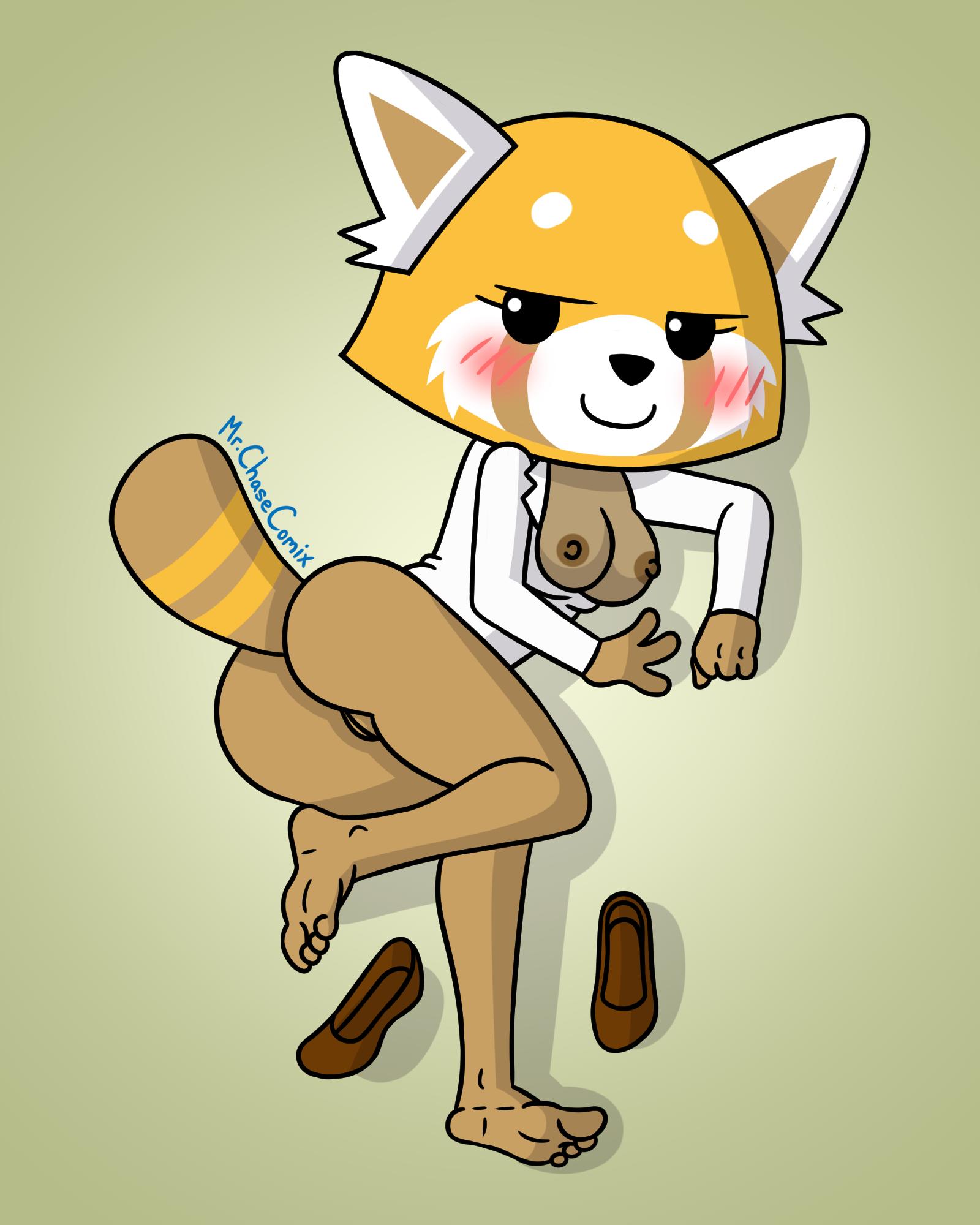 aggressive_retsuko ailurid feet female hi_res mammal mrchasecomix red_panda sanrio