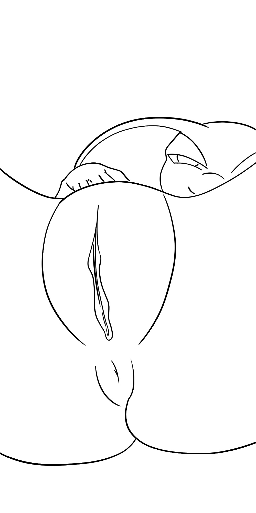animated anthro circe clitoris female genitals hi_res inviting line_art long_labia looking_at_viewer plump_labia presenting presenting_pussy pussy reptile ruanshi scalie snake solo spread_pussy spreading spreading_self