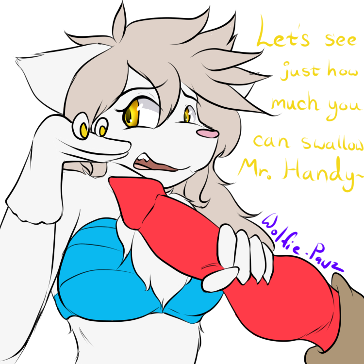 anthro body brown canid canine canis character duo eyes female fur handjob male male/female mammal on penile puppet raine_silverlock sex twokinds webcomic webcomic_character white white_body white_fur wolf wolfie-pawz yellow yellow_eyes zen_(twokinds)