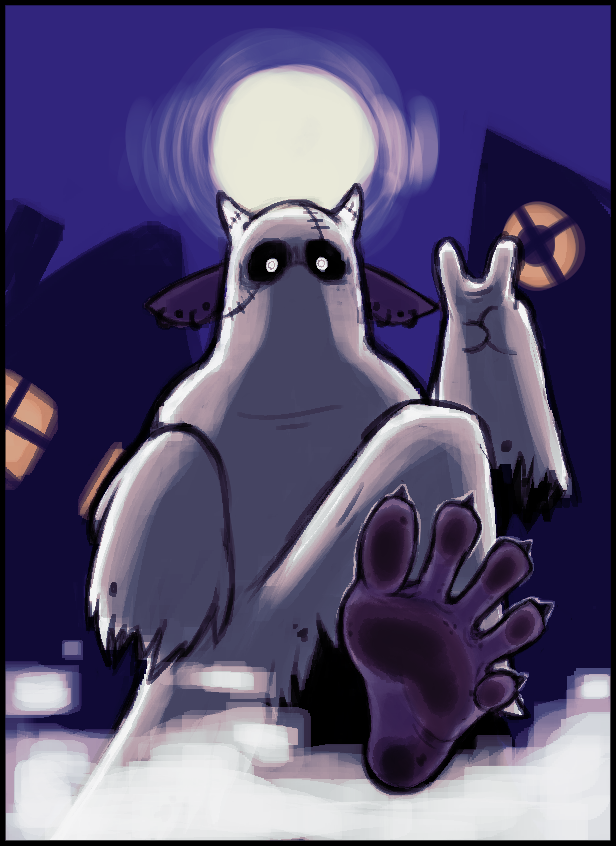 anthro dirty_feet disguise don_(dondon) dondon feet foot_fetish ghost halloween holidays male solo spirit spread_toes toes