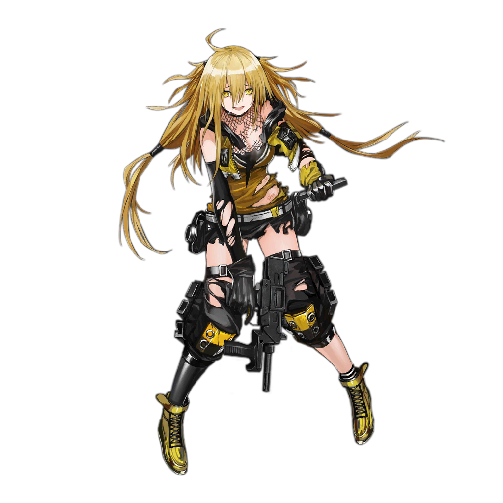 1girl ahoge belt black_gloves black_skirt blonde_hair blush boots breasts cropped_vest cross-laced_footwear elbow_gloves elbow_pads fishnets full_body girls'_frontline gloves gun hair_between_eyes holding holding_gun holding_magazine_(weapon) holding_weapon hood hood_down hooded_vest hoodie infukun knee_pads lace-up_boots legs_apart long_hair looking_at_viewer machine_pistol magazine_(weapon) medium_breasts minebea_pm-9 miniskirt official_art pm-9_(girls'_frontline) scrape simple_background single_elbow_glove single_elbow_pad single_thighhigh skirt solo standing strapless submachine_gun thigh_strap thighhighs torn_clothes torn_gloves torn_skirt torn_thighhighs torn_vest transparent_background trigger_discipline tube_top vest weapon wedge_heels yellow_eyes yellow_footwear yellow_gloves