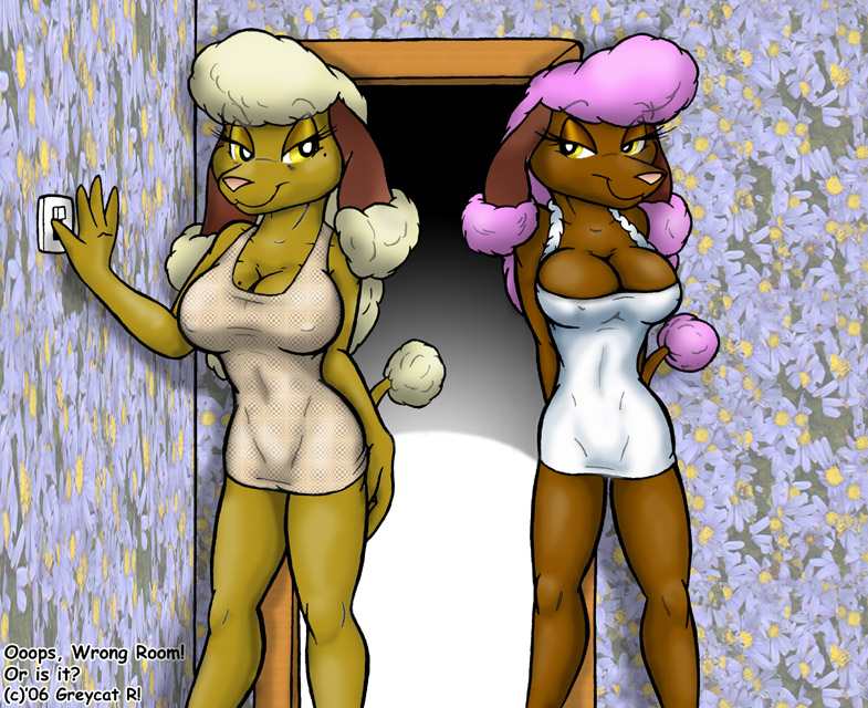 anthro big_breasts breasts canid canine canis cleavage clothed clothing daughter_(lore) domestic_dog duo female female/female franchesca_(greycatr) frenchie_(greycat_r) greycat_rademenes legs lingerie mammal mature_female mother_(lore) mother_and_child_(lore) mother_and_daughter_(lore) negligee nightgown parent_(lore) parent_and_child_(lore) parent_and_daughter_(lore) poodle smile