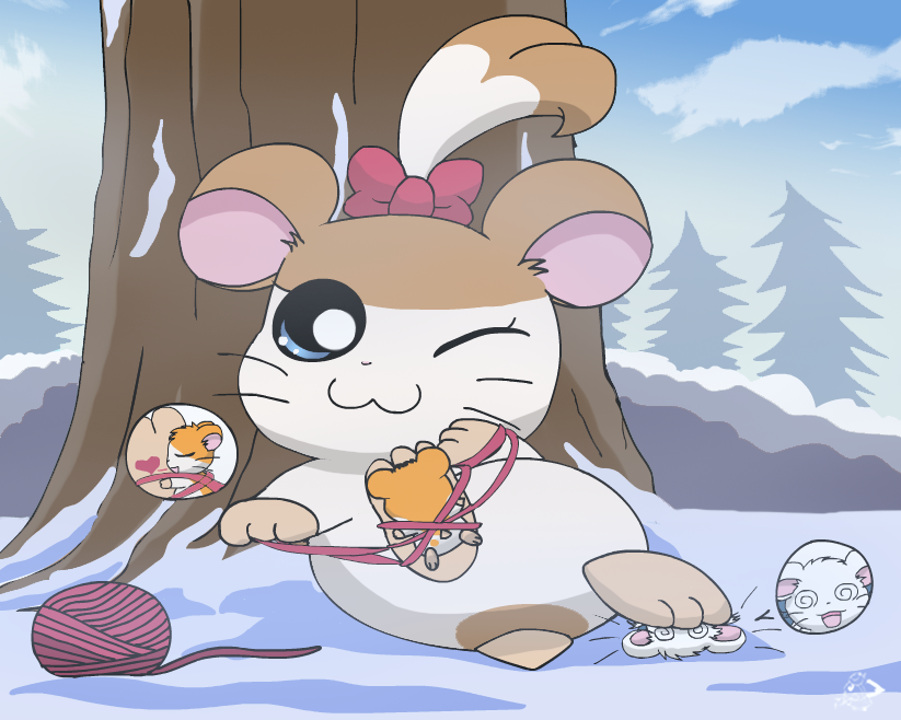 &lt;3 2021 accessory artist_logo ball_of_yarn barrette_(hamtaro) big_dom_small_sub bijou_(hamtaro) bound bow_ribbon brown_body brown_fur cricetid dominant dominant_female feet female female/female feral foot_focus foot_hug fur group hair_accessory hair_bow hair_ribbon hamster hamtaro hamtaro_(series) logo macro male male/female mammal one_eye_closed orange_body orange_fur pichu90 ribbons rodent size_difference snow spiral_eyes story story_in_description trio two_subs_one_dom underfoot white_body white_fur wink yarn yarnfeathers