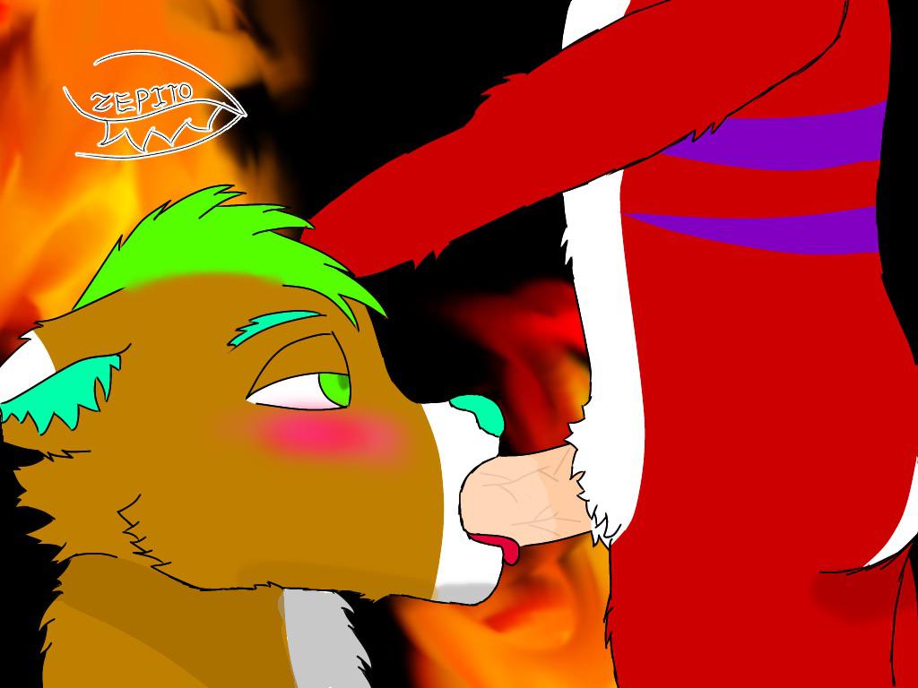 4:3 anthro canid canine duo majira_strawberry male male/male mammal unknown_artist unknown_character youtuber