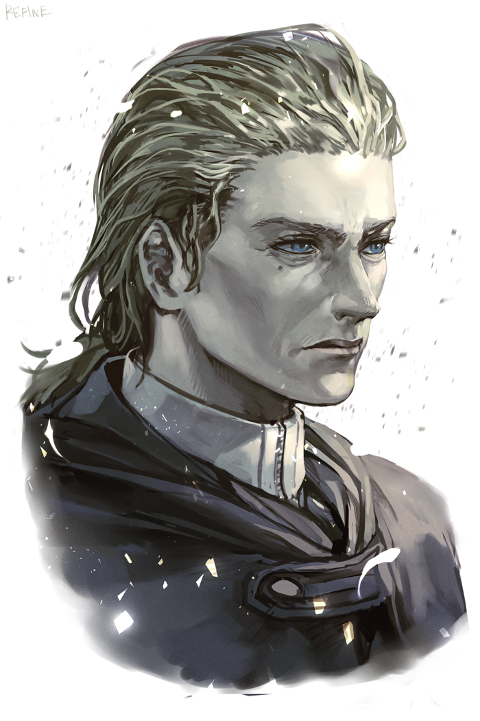 1girl blonde_hair blue_eyes bodysuit cloak closed_mouth hair_slicked_back hungry_clicker limited_palette medium_hair metal_gear_(series) metal_gear_solid_3:_snake_eater mole mole_under_eye portrait redrawn simple_background solo the_boss white_background