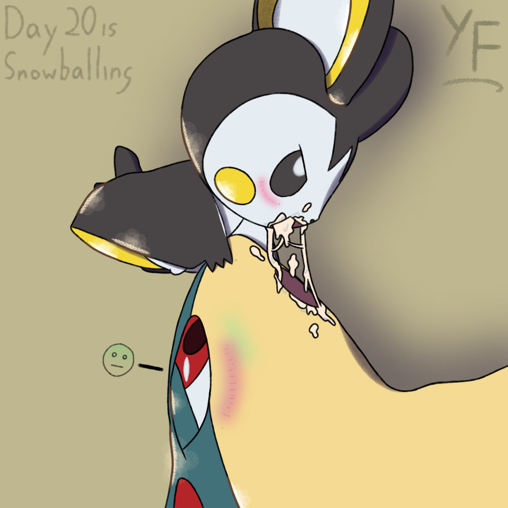 1:1 2023 after_kiss ambiguous_gender black_body black_eyes bodily_fluids cum cum_in_mouth cum_inside cum_string digital_media_(artwork) disgust duo emolga fates feral generation_2_pokemon generation_5_pokemon genital_fluids kinktober looking_at_another mammal mustelid musteline nintendo open_mouth pokemon pokemon_(species) quilava red_eyes rodent shadow signature simple_background snowballing tan_body text white_body yellow_cheeks