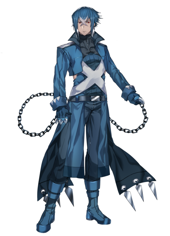 1boy belt blue_footwear blue_hair blue_jacket boots brass_knuckles chain covered_collarbone cropped_jacket crossed_bangs earrings full_body grey_hair hair_between_eyes high_collar jacket jewelry katagiri_hachigou legs_apart male_focus metagross multicolored_hair open_clothes open_jacket personification pokemon red_eyes short_hair simple_background turtleneck two-tone_hair weapon white_background