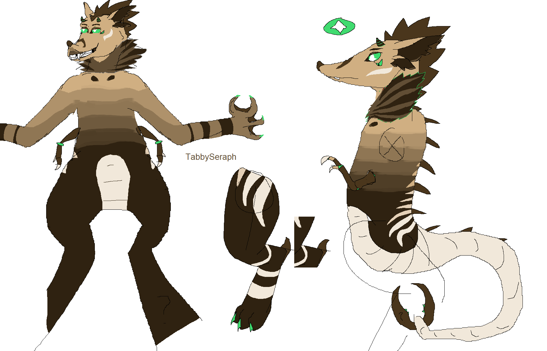 2020 2_fingers 2_horns 4_ears 4_eyes 4_fingers 4_toes anthro arms_out arthropod artist_name bared_teeth biped black_eyes brown_body brown_exoskeleton brown_fur brown_gums brown_hair brown_horn brown_inner_ear brown_markings brown_nose brown_ruff cheek_markings claws colored_sketch digital_media_(artwork) digitigrade earwig exoskeleton facial_markings feet finger_claws fingers flat_colors fur green_claws green_horn green_sclera guide_lines hair head_horn head_markings hi_res horn hulvex_(tabbyseraph) hybrid insect insect_tail lidded_eyes long_snout male mammal markings marsupial membrane_(anatomy) model_sheet mohawk multi_ear multi_eye no_pupils nonbinary_(lore) nude paws ruff simple_background sketch smile snout solo standing stripes symbol-shaped_eyes tabbyseraph toes unusual_eyes webbed_hands white_background white_body white_exoskeleton white_eyes white_fur white_markings white_stripes