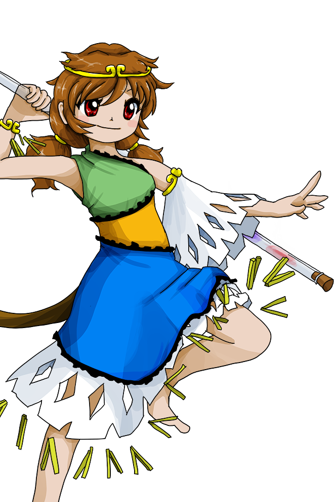1girl non-web_source official_art solo son_biten tagme touhou transparent_background unfinished_dream_of_all_living_ghost zun_(artist)