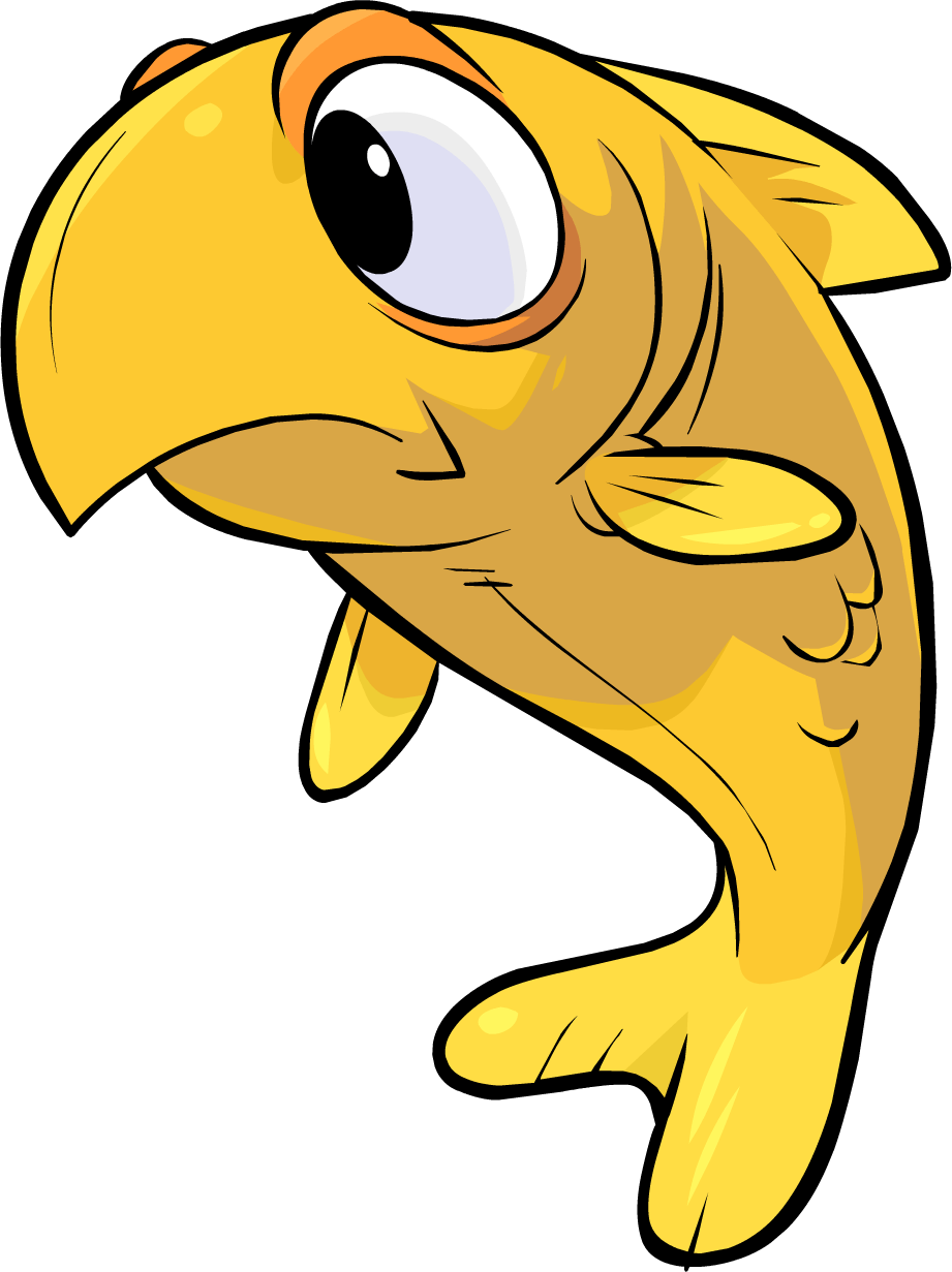 alpha_channel ambiguous_gender club_penguin feral fin fish fish_tail full-length_portrait hi_res looking_aside marine official_art portrait simple_background solo transparent_background unknown_artist yellow_body