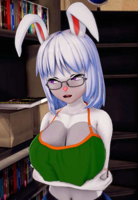 animal_humanoid anthro belly big_breasts breasts buckteeth eyewear female female/female glasses humanoid lagomorph lagomorph_humanoid leporid leporid_humanoid lily_(disambiguation) mammal mammal_humanoid mrdracosaurus navel open_mouth rabbit rabbit_ears rabbit_humanoid solo teeth