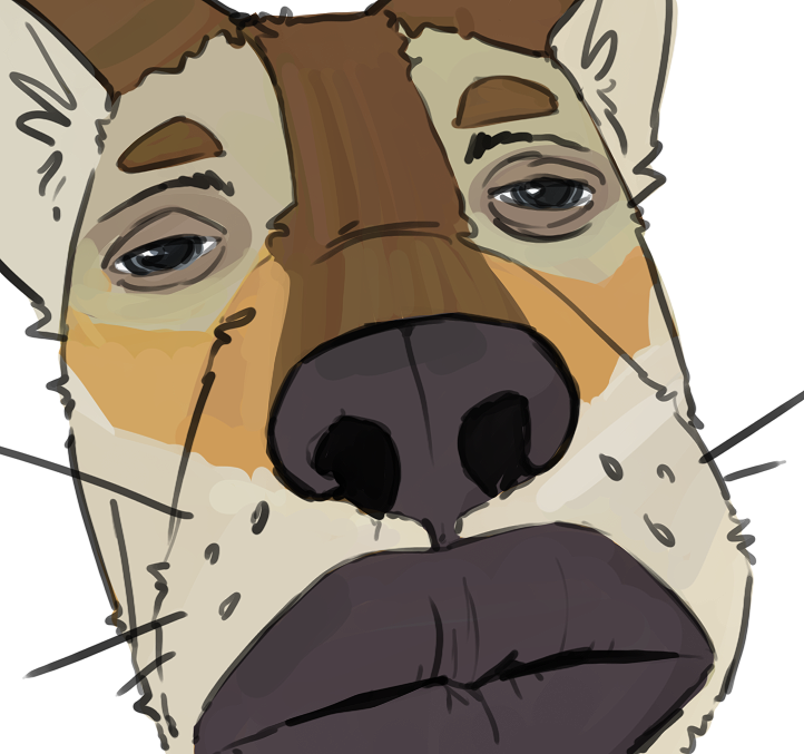 anthro canid canine canis coyote lips male mammal meme moses_(samur_shalem) solo unknown_artist