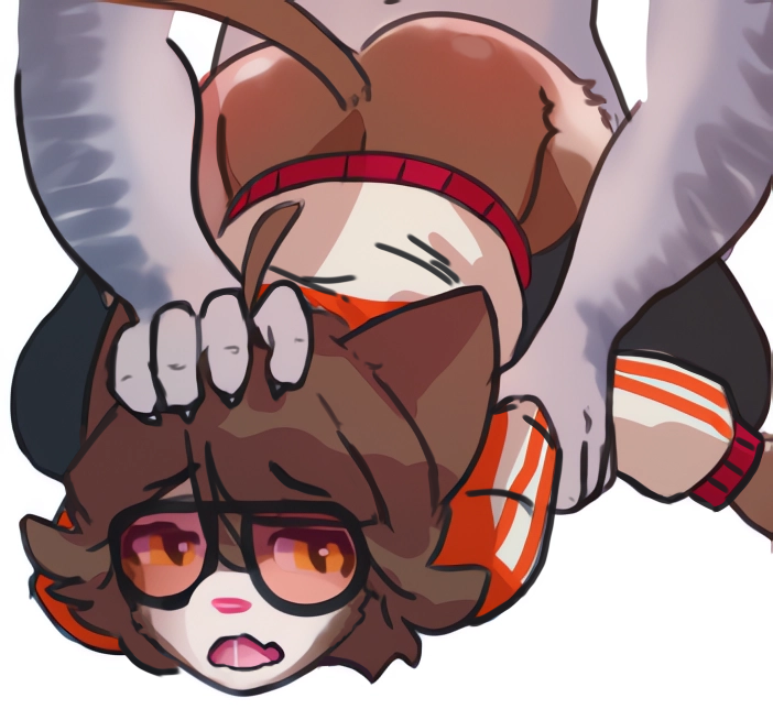 anal anthro arm_hold bottomless bottomless_male catlad clothed clothing domestic_cat duo felid feline felis girly hair hand_on_head hoodie male male/male mammal medium_hair niko_(catlad) pinned pinned_arms pinned_to_floor sex short_hair tinted_glasses topwear yellow_eyes