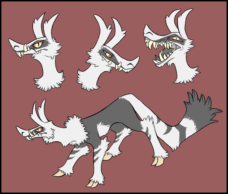 bozerd demon female feral feralasar hooved_digitigrade model_sheet pirate skypirate solo teeth thief tizali