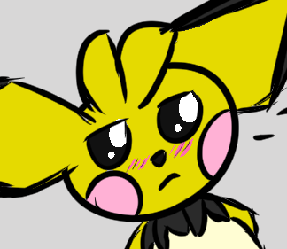 afraidpichu apple_the_pichu feral generation_2_pokemon icon low_res male mammal mouse murid murine nintendo pichu pokemon pokemon_(species) rodent solo