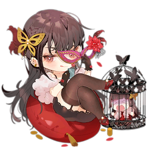 &gt;_&lt; 2girls :q artist_request bean_bag_chair birdcage black_dress black_gloves blush blush_stickers braid brown_eyes brown_hair brown_thighhighs butterfly_hair_ornament cage chibi closed_mouth coin controller crossed_legs d: diamond_ring domino_mask dress dx ear_piercing fairy_(girls'_frontline) feather_boa flower flower_request french_braid full_body girls'_frontline gloom_(expression) gloves gold_coin gold_tassel hair_ornament high_heels holding holding_mask holding_remote_control in_cage jewelry long_hair looking_at_viewer mask multiple_girls official_art open_mouth pencil_dress petals piercing red_dress red_flower red_footwear remote_control ring short_dress simple_background sitting spaghetti_strap tassel tears thighhighs third-party_source tongue tongue_out transparent_background trap_fairy_(girls'_frontline) zettai_ryouiki