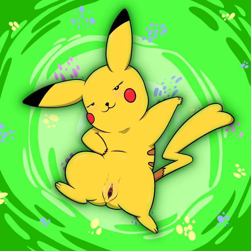 1:1 blush brown_stripes digital_drawing_(artwork) digital_media_(artwork) female feral fur generation_1_pokemon genitals grass_field half-closed_eyes looking_at_viewer lycantail mammal narrowed_eyes nintendo nude pikachu pokemon pokemon_(species) pussy red_cheeks rodent smile solo stripes tail yellow_body yellow_ears yellow_fur