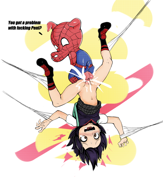 domestic_pig duo ejaculation female hair human male male/female mammal marvel peni_parker sex short_hair spider-ham spider-ham_(character) spider-man:_into_the_spider-verse spider-man_(series) suid suina superhero sus_(pig) vaginal whosadaman