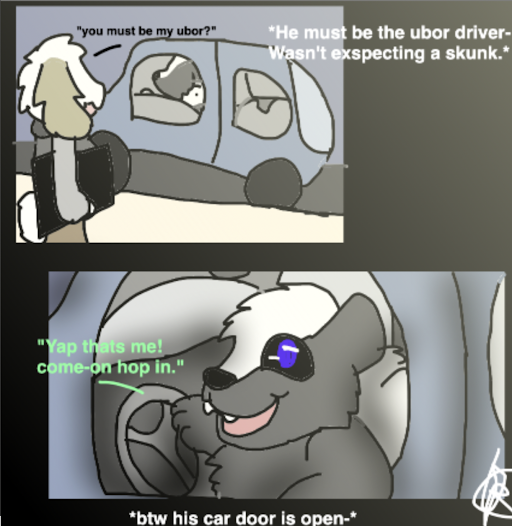 and anthro butt comic dc_chanyt duo fart fart_fetish fur lagomorph leporid male male/male mammal mephitid rabbit silas skunk trevor_(disambiguation)